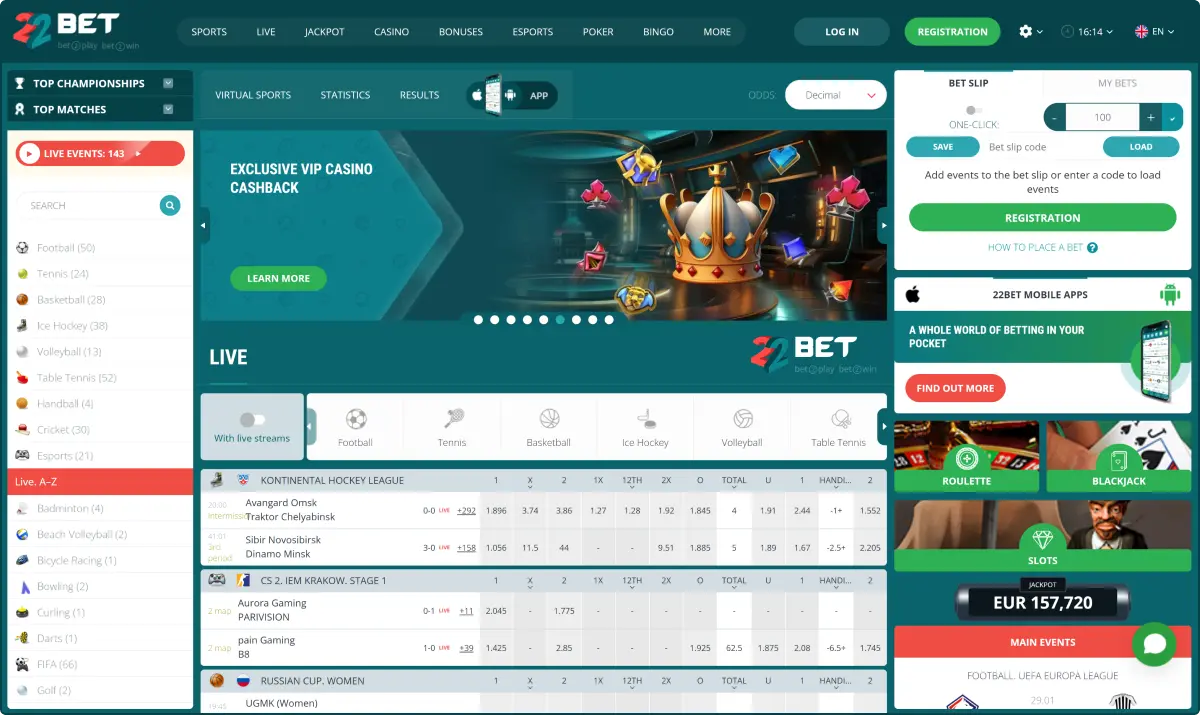 22Bet Sport 22Bet Sport